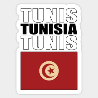 Flag of Tunisia Sticker
